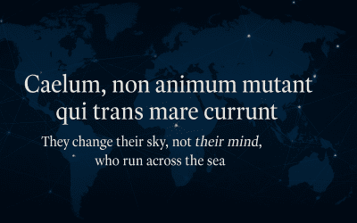 Caelum, non animum mutant qui trans mare currunt