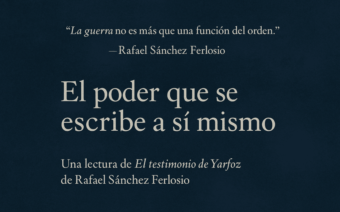 El poder que se escribe a sí mismo